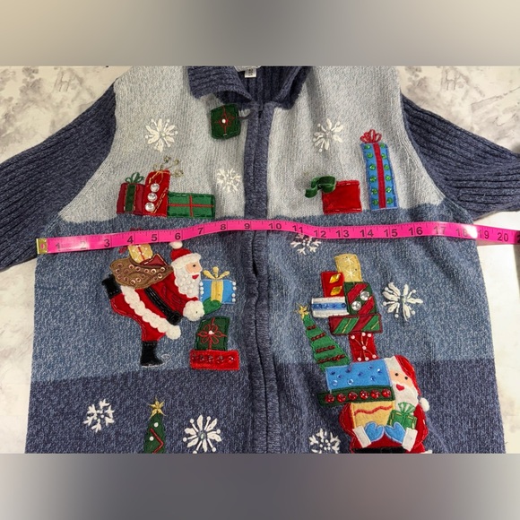 Vintage Tiara International Christmas Sweater sz L - Picture 4 of 8